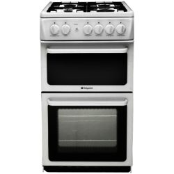 Hotpoint HAG51P White Gas Cooker with Grill